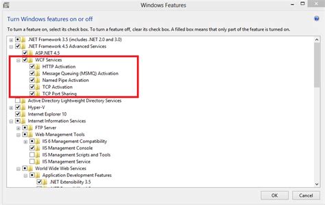 Wcf activation feature windows 2012